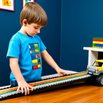 레고 조립으로 실험한 물리 실험 - LEGO Ramp Experiment**

"A well-lit photo of a child, fully clothed in a bright t-shirt and jeans, o...