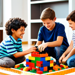 레고로 배우는 협동과 팀워크 - Collaborative LEGO Building**

"A group of children working together on a large LEGO construction, f...