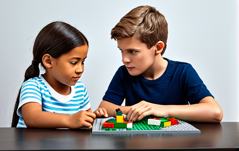 레고로 배우는 협동과 팀워크 - Collaborative LEGO Building**

"A group of children working together on a large LEGO construction, f...