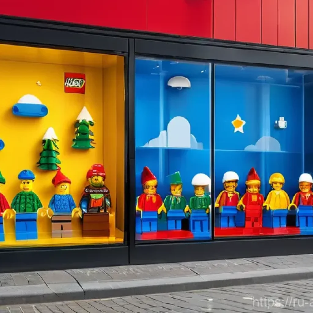 레고 관련 이벤트 소식 - **"Anticipation of LEGO's Return to Russia"**
    A brightly lit, optimistic scene depicting a diver...