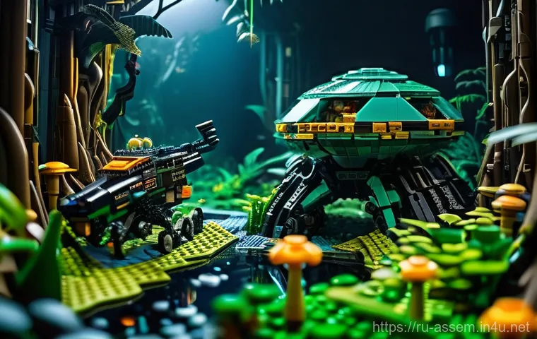 레고로 재현한 유명 전투 장면 - **Prompt:** A sprawling, highly detailed LEGO diorama depicting a fierce battle on the Eastern Front...